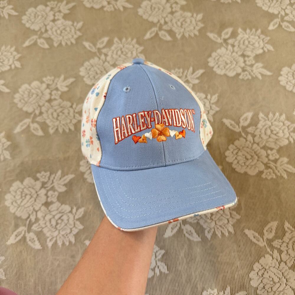 Harley-Davidson Floral Embroidered Baseball Cap